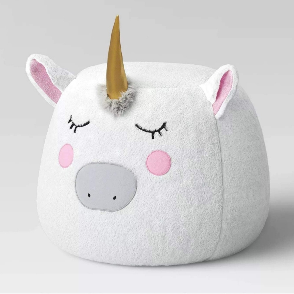 NEW Pillowfort unicorn pouf kids Ottoman/stool